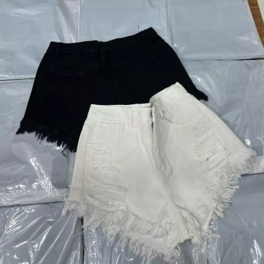 Quần short jeans nữ 2 màu, kiểu rách, tua rua, cạp cao, siêu thoải mái, chỉ 129k