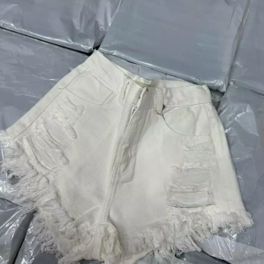 Quần short jeans nữ 2 màu, kiểu rách, tua rua, cạp cao, siêu thoải mái, chỉ 129k