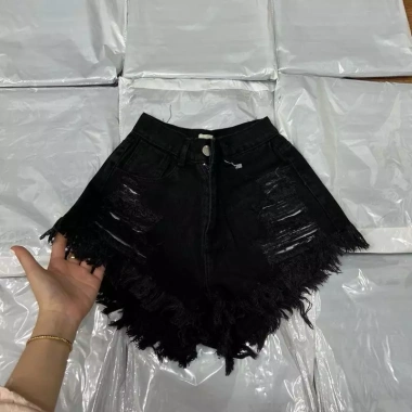 Quần short jeans nữ 2 màu, kiểu rách, tua rua, cạp cao, siêu thoải mái, chỉ 129k