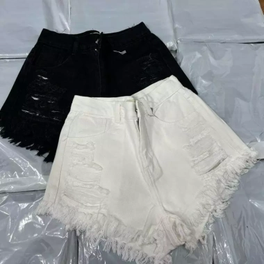 Quần short jeans nữ 2 màu, kiểu rách, tua rua, cạp cao, siêu thoải mái, chỉ 129k