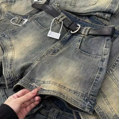 Quần Short Jeans Nữ Co Giãn Lai Bèo Lưng Cao - Giá 159.000đ Giảm Giá Đặc Biệt 2