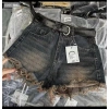 Quần Short Jeans Nữ Màu Đậm Tua Rua Lưng Cao - Giá 129k, Siêu Thoải Mái 6