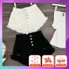 Quần short jeans nữ rách 4 nút lưng cao - Giá ưu đãi 129,000₫