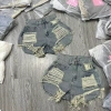 Quần short jeans nữ xanh bụi, rách mảng to, cạp lưng cao, túi lớn giá 129.000₫ 3