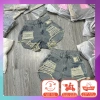 Quần short jeans nữ xanh bụi, rách mảng to, cạp lưng cao, túi lớn giá 129.000₫ 4