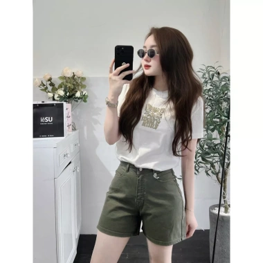 Quần Short Jeans Trơn Đai Lưng ZR - Phong Cách Hiện Đại, Giá Ưu Đãi 288k