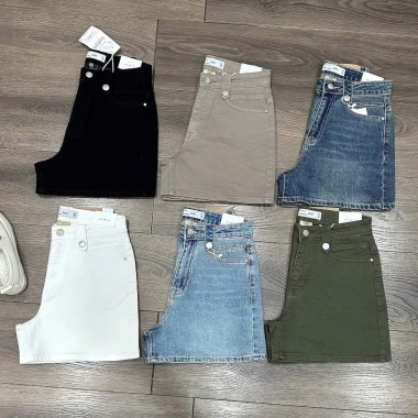Quần Short Jeans Trơn Đai Lưng ZR - Phong Cách Hiện Đại, Giá Ưu Đãi 288k