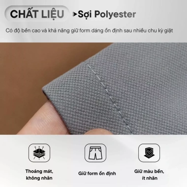Quần short kaki nam cao cấp LADOS-34.134 Form basic rộng rãi, thoải mái, giảm còn 171k 4