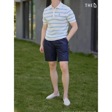 Quần short khaki nam THE D Regular Fit cao cấp, mềm mại, thoáng khí, giá 499.000đ 7