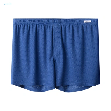 Quần Short Nam Ice Silk Thoáng Khí Mùa Hè, Băng Lụa Mềm Mại, Co Giãn, Eo Thường, Đầu Gối Trơn, Homewear Bãi Biển 289k 4