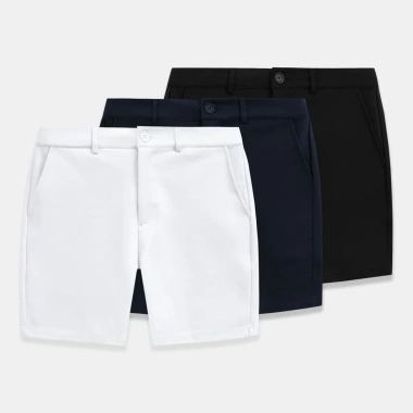 Quần Short Nam ICONDENIM Essential Stretch Form Regular - Đường Cắt Chuẩn, Vải Co Giãn, Giá Ưu Đãi 334.000 VND 2