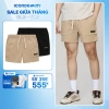 Quần short nam ICONDENIM Stretch Cargo Lite Form Regular giá 379.000đ - giảm mạnh