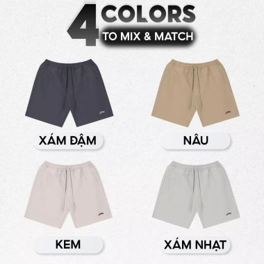 Quần short nam LADOS-4.182 chất kaki lạnh, thêu logo, form trẻ trung, dễ phối đồ 2