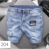 Quần short nam thêu logo chất bò co dãn 4 chiều skinny đẹp rin trơn 125.020 VND