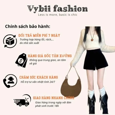 Quần Short Nhung Cạp Cao Nữ - Dễ Phối Đồ Cho Mặc Đi Chơi, Noel, Tết