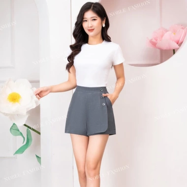 Quần short nữ 2 lớp vải Đũi xước nhật, co giãn nhẹ, cao cấp dày dặn, 320.000đ QS7.355 2