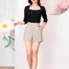Quần short nữ 2 lớp vải Đũi xước nhật, co giãn nhẹ, cao cấp dày dặn, 320.000đ QS7.355 9