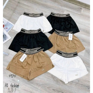 Quần short nữ cạp chun tag, giá rẻ 79k, đùi soóc ống rộng, mặc ở nhà đi chơi 3