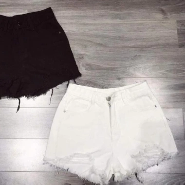 Quần short nữ jean rách Quảng Châu - Kiểu dáng thời trang, giá chỉ 139.000₫ 4