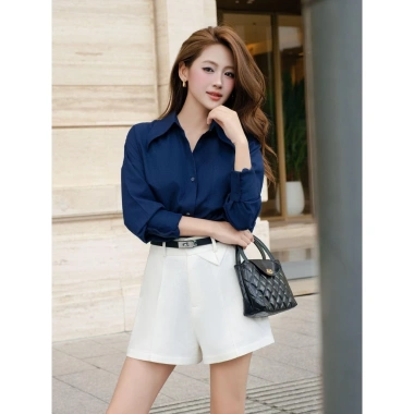 Quần Short Nữ JOVEN Nira Lưng Cao, Nắp Túi Giả, Hai Bên Sườn - Giá Ưu Đãi 494k 5 Quần Short Nữ JOVEN Nira Lưng Cao, Nắp Túi Giả, Hai Bên Sườn - Giá Ưu Đãi 494k 5