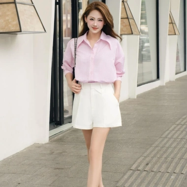 Quần Short Nữ JOVEN Nira Lưng Cao, Nắp Túi Giả, Hai Bên Sườn - Giá Ưu Đãi 494k 10 Quần Short Nữ JOVEN Nira Lưng Cao, Nắp Túi Giả, Hai Bên Sườn - Giá Ưu Đãi 494k 10