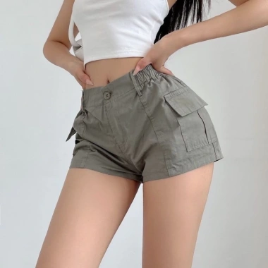 Quần short nữ kaki thời trang size đa dạng màu sắc tặng dây buộc tóc giảm 73k