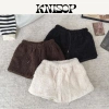 Quần Short Nữ Lông Xù KNISOP Dây Rút Mềm Mịn Form Rộng Co Giãn Thoải Mái - 265k