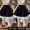 Quần short nữ màu tím eo cao, ren viền khâu, ống rộng - Giá chỉ 196.560 VND 6