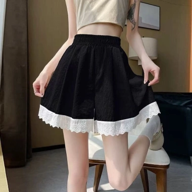 Quần short nữ màu tím eo cao, ren viền khâu, ống rộng - Giá chỉ 196.560 VND 9 Quần short nữ màu tím eo cao, ren viền khâu, ống rộng - Giá chỉ 196.560 VND 9