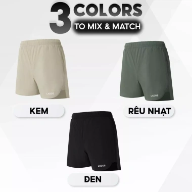 Quần short thể thao nam LADOS-4.147 vải dù co giãn nhẹ, năng động, giá 139.000₫