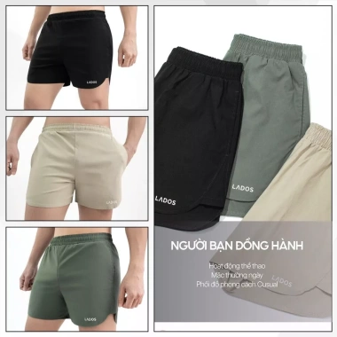 Quần short thể thao nam LADOS-4.147 vải dù co giãn nhẹ, năng động, giá 139.000₫