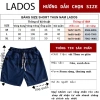 Quần short thun nam LADOS-4.070 cotton co giãn, thấm mồ hôi, ống rộng, có túi 7