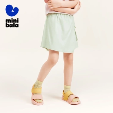 Quần short trẻ em bé gái minibala mùa hè thoải mái, sành điệu, mát mẻ cho ngoài trời 3