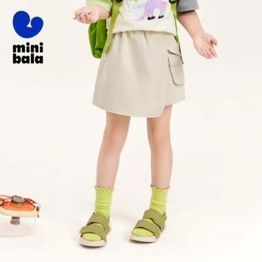 Quần short trẻ em bé gái minibala mùa hè thoải mái, sành điệu, mát mẻ cho ngoài trời 7