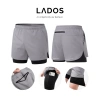 Quần Shorts Thể Thao Chạy Bộ LADOS-4.202 2 Lớp - Lót Thun, Bảo Hộ Tuyệt Đối, 135k
