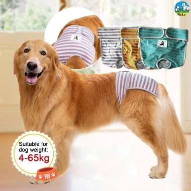 Quần sinh lý chó cái 5-60kg giặt được, thoáng khí, thấm hút, dây dán điều chỉnh, dùng quanh năm - Giá 330.631₫