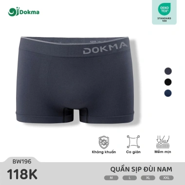 Quần sịp đùi nam DOKMA M-XXL 42-76kg màu ngẫu nhiên - Giá ưu đãi 118.000 VNĐ 3