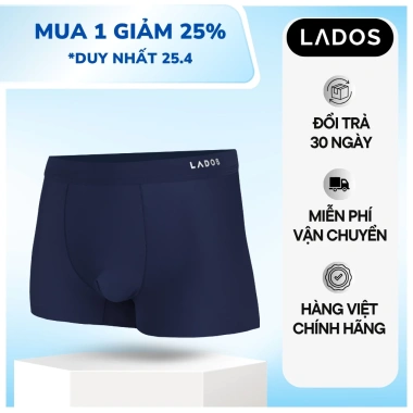 Quần sịp nam boxer LADOS 4.124 chất lụa băng lạnh, siêu co giãn, thoáng khí - 80.000₫