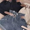 Quần sooc bò da chun, eo bo gấp gấu - Siêu thoải mái, giảm giá 310.500đ 3