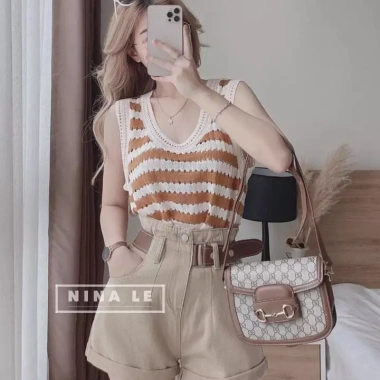 Quần sooc bò da chun, eo bo gấp gấu - Siêu thoải mái, giảm giá 310.500đ 6