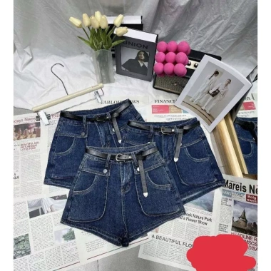 Quần sooc bò mới 2 túi sườn khuy - Đẹp, thoải mái, giảm giá chỉ 87k 10