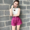 Quần Sooc Bò Vấn Gấu Chun Eo Màu Sắc Nữ Trẻ Thời Trang Giá Ưu Đãi 110.200 VND 3