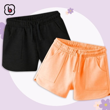 Quần sooc đùi bé BabyloveGO QT009 cạp chun co giãn thoải mái, giảm giá 99.000₫