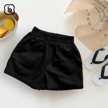 Quần Sooc Đùi Bé Trai BabyloveGO Linen Kaki Mềm - Short Unisex 10-35kg Giá 109.000 VND 3