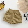 Quần Sooc Đùi Bé Trai BabyloveGO Linen Kaki Mềm - Short Unisex 10-35kg Giá 109.000 VND 6