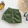 Quần Sooc Đùi Bé Trai BabyloveGO Linen Kaki Mềm - Short Unisex 10-35kg Giá 109.000 VND 7