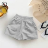Quần sooc đùi linen kaki mềm bé 9-30kg - màu trắng đen cam - BabyloveGO giảm 105k 10