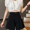 Quần Sooc Nữ Ống Rộng Dáng Váy, Cạp Khuy Đứng Xòe Xinh Xắn - Giá 78.000đ 8