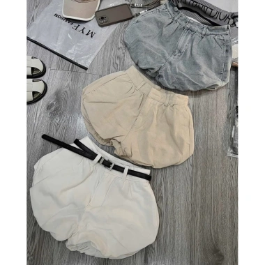 Quần sọt bí jean lưng cao 4 màu HOT, thời trang phương si, giảm giá 149k