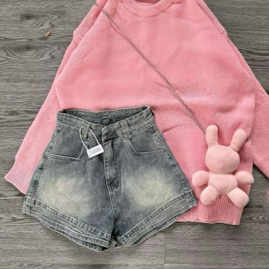 Quần sọt co dãn lai bèo lưng cao ôm dáng, thời trang giá chỉ 159.000₫ 9